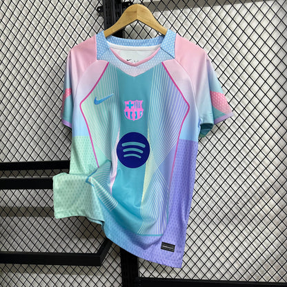2025/2026 Barcelona Special Edition Pink Blue Gradient Football Shirt