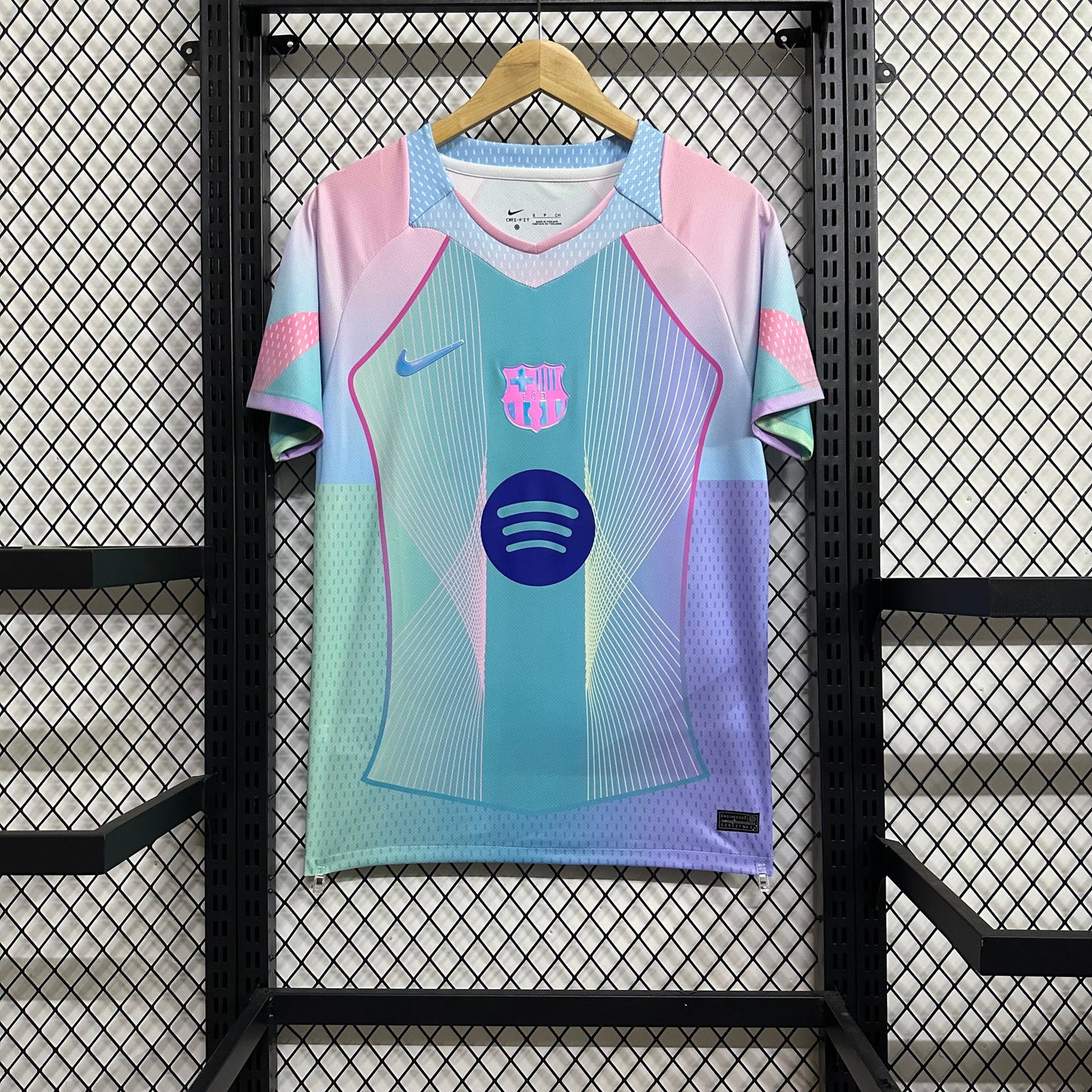2025/2026 Barcelona Special Edition Pink Blue Gradient Football Shirt