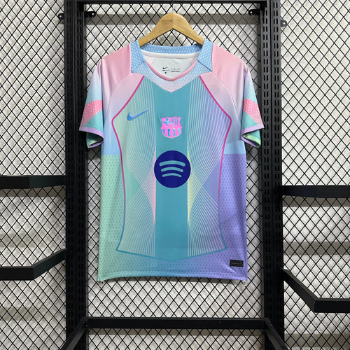 2025/2026 Barcelona Special Edition Pink Blue Gradient Football Shirt